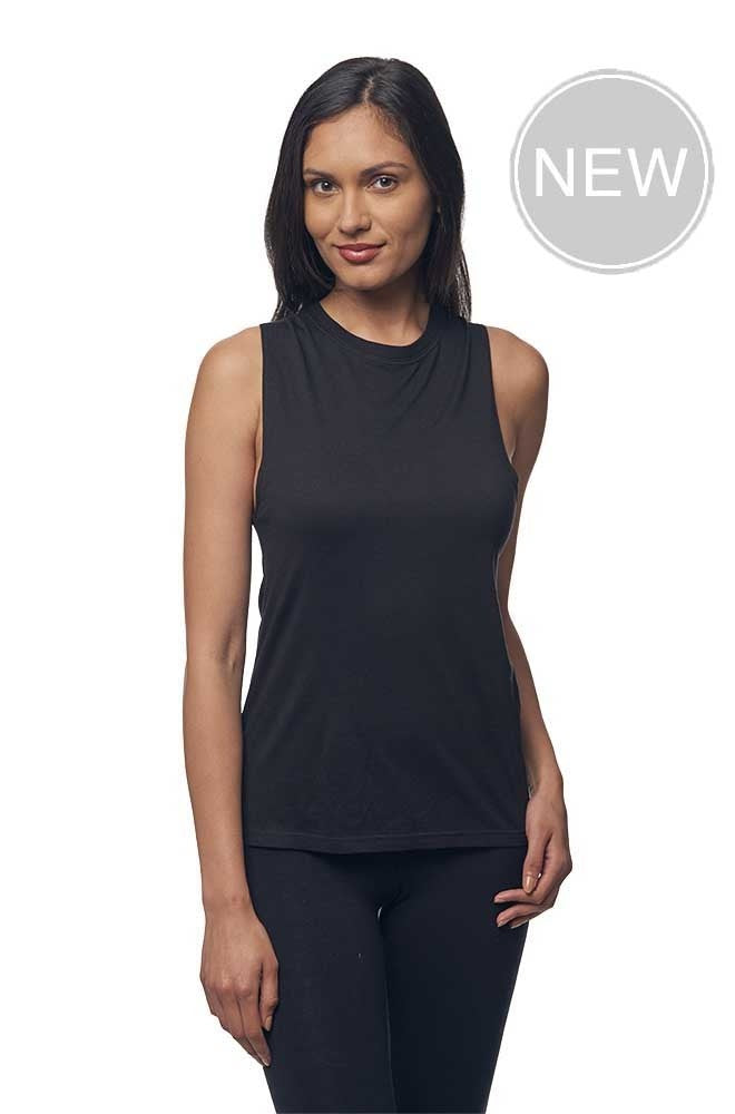 Women's Viscose Bamboo & Organic Cotton Muscle – Green Women's Viscose Bamboo & Organic Cotton Muscle – Green